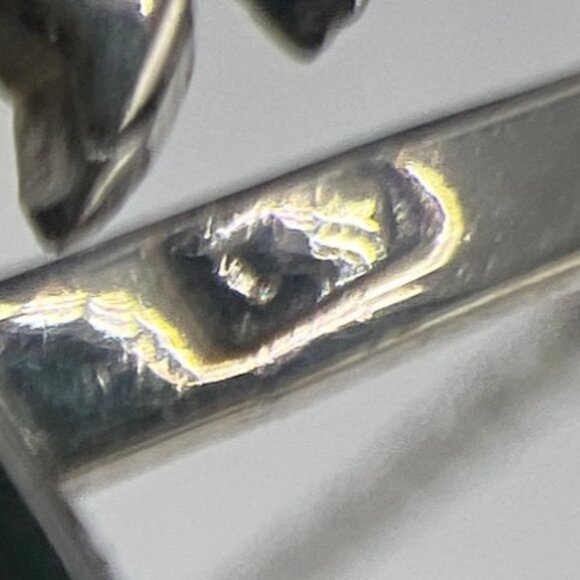 Vtg Egyptian Cartouche Pendant 18" Necklace Hieroglyph “Janet” Name Silver-Tone - Picture 6 of 12